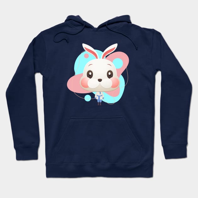 Smile rabbit head Hoodie by m-laP